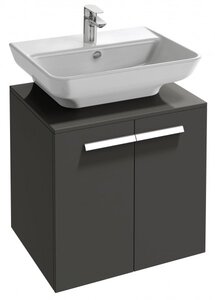 Изображение товара Тумба под раковину Jacob Delafon STRUKTURA 55 см, EB1386-N14, антрацит