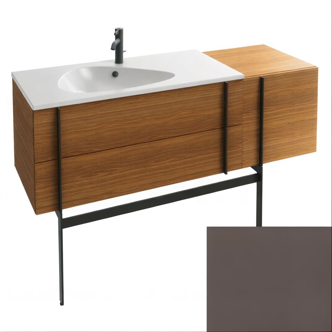 Изображение товара Тумба под раковину Jacob Delafon Nouvelle Vague 145 см, EB3037RU-S32, темно-серый сатин Изображение товара Тумба под раковину Jacob Delafon Nouvelle Vague 145 см, EB3037RU-S32, темно-серый сатин