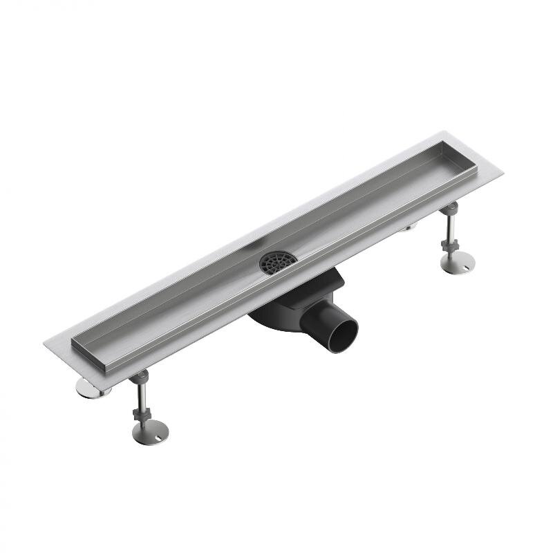 Изображение товара Дренажный канал Wonzon & Woghand WW-651600T-BN, 60 см, PVD никель брашированный