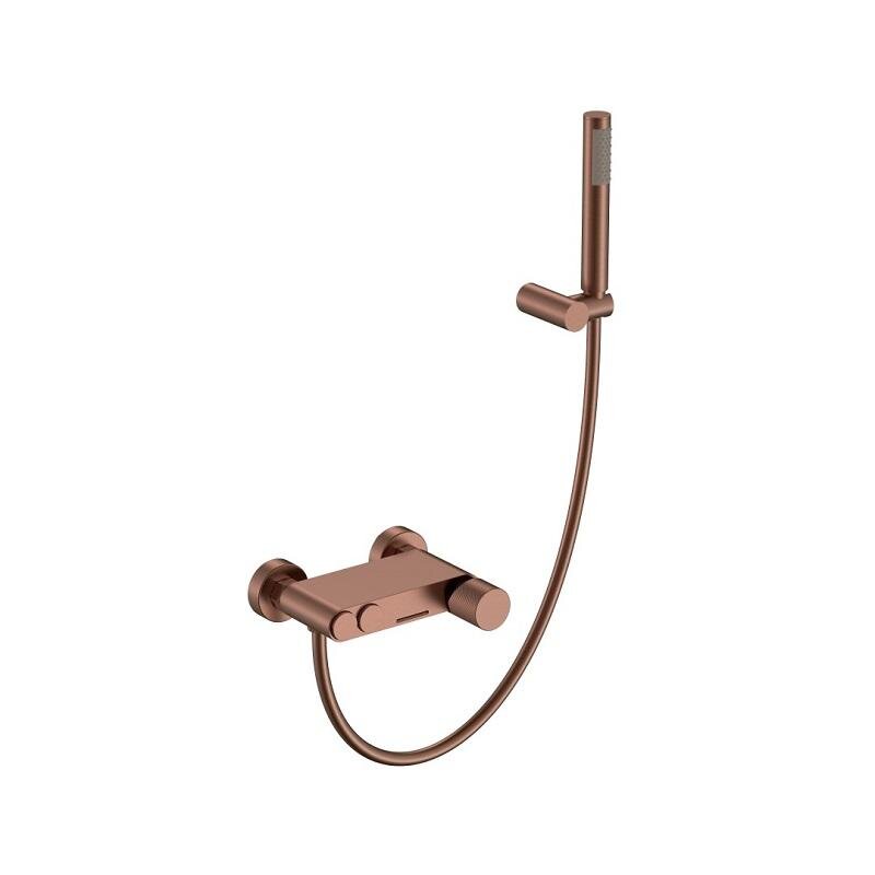 Изображение товара Смеситель Boheme Stick 123-BRB.4 с душем бронза брашированная