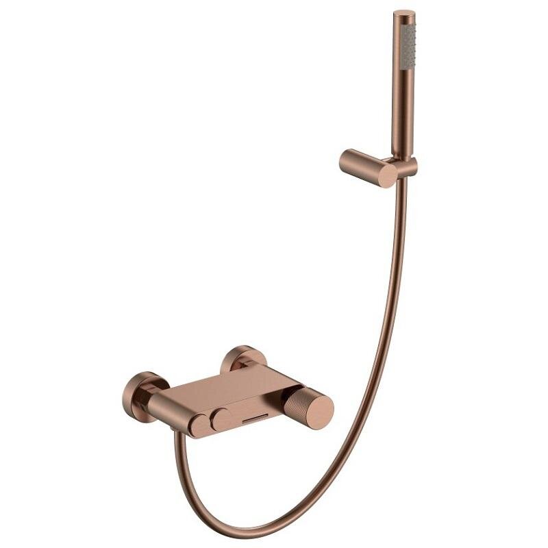 Изображение товара Смеситель Boheme Stick 123-CB.4 с душевым гарнитуром, медь брашированная Изображение товара Смеситель Boheme Stick 123-CB.4 с душевым гарнитуром, медь брашированная