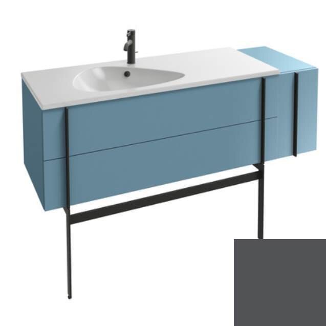 Изображение товара Тумба под раковину Jacob Delafon Nouvelle Vague 145 см, глянцевая серая, подвесная