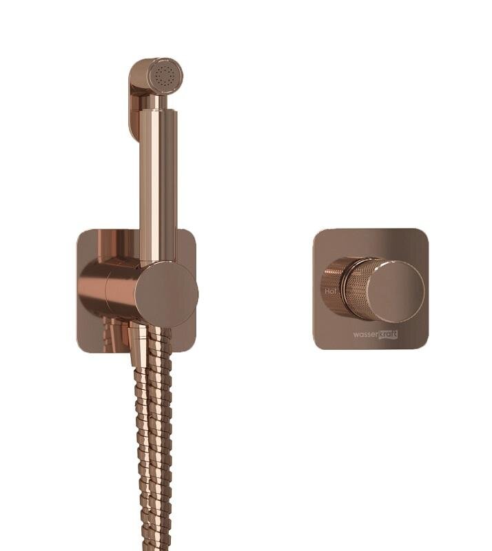 Изображение товара Гигиенический душ Wasserkraft Paar 8800 со смесителем, золото розовое