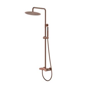 Изображение товара Душевая система Boheme Stick 128-BRB.3, ручка Linea, бронза брашированная