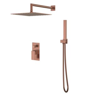 Изображение товара Душевая система Boheme Qubic 474-3-BRB, цвет бронза брашированная