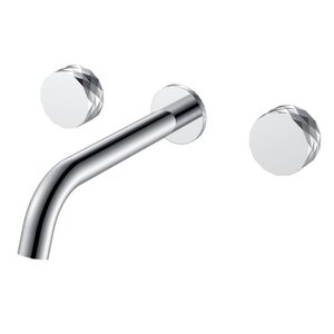 Изображение товара Смеситель для раковины Boheme Stick 152-2-CR.1, с внутренней частью, ручка Diamond, хром