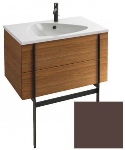 Изображение товара Тумба под раковину Jacob Delafon Nouvelle Vague 80 см, ледяной коричневый глянец