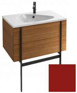 Изображение товара Тумба под раковину Jacob Delafon Nouvelle Vague 80 см, EB3030-G99, цвет - темно-красный глянцевый