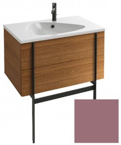 Изображение товара Тумба под раковину Jacob Delafon Nouvelle Vague 80 см, EB3030-G1B, цвет - розовый перец глянцевый