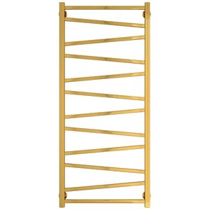 Изображение товара Полотенцесушитель водяной Сунержа Сирокко 03-0253-1250, высота 120 см, ширина 50 см, нижнее подключение 50 см, цвет золото