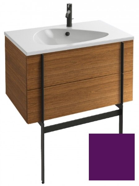 Изображение товара Тумба под раковину Jacob Delafon Nouvelle Vague 80 см, сливовый сатин, подвесная