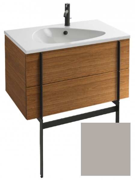 Изображение товара Тумба под раковину Jacob Delafon Nouvelle Vague 80, подвесная, серый титан сатин