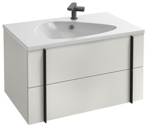 Изображение товара Тумба под раковину Jacob Delafon Nouvelle Vague 80 см EB3030-F30, цвет - белый сатин