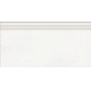 Изображение товара Ступень, керамогранит Grasaro Beton G-1104/MR/st01/294x600x9, 29.4 х 60 см, белая