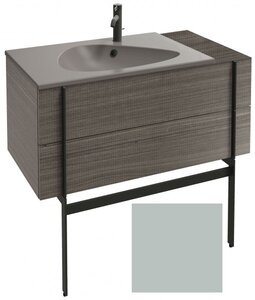 Изображение товара Тумба под раковину Jacob Delafon Nouvelle Vague 100 см, EB3031-G92, с выступом, цвет - миндальный глянцевый