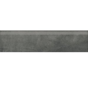 Изображение товара Ступень, керамогранит Grasaro Beton G-1103/CR/st01/300x1200x10, 30 х 120 см, шероховатая, антрацитовая