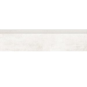 Изображение товара Ступень, керамогранит Grasaro Beton G-1104/MR/st01/300x1200x10, 30 х 120 см, матовая, белая