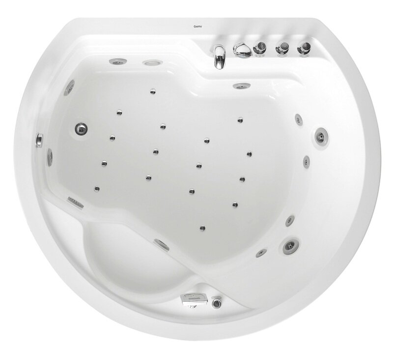 Изображение товара Гидромассажная ванна акриловая Gemy G9063 K 183х162 см