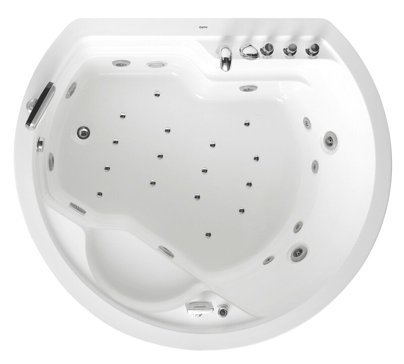 Изображение товара Ванна гидромассажная акриловая Gemy G9063 O, 183 х 162 х 83 см