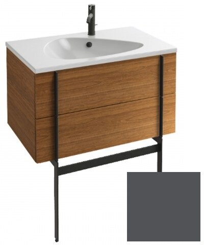 Изображение товара Тумба под раковину Jacob Delafon Nouvelle Vague 100 см, серый антрацит сатин, подвесная