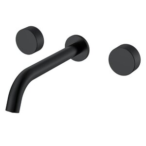 Изображение товара Смеситель для раковины Boheme Stick 152-2-B.4, с внутренней частью, ручка Spirale, черный матовый