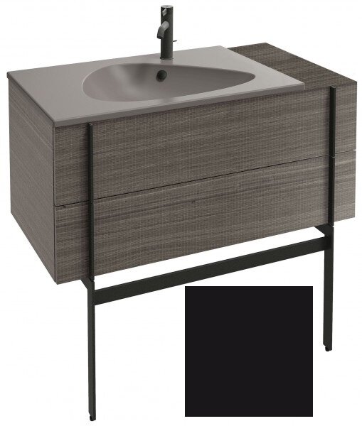 Изображение товара Тумба под раковину Jacob Delafon Nouvelle Vague 100 см черный сатин