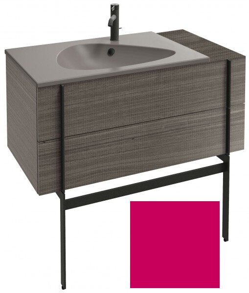 Изображение товара Тумба под раковину Jacob Delafon Nouvelle Vague 100 см, фуксия сатин, подвесная