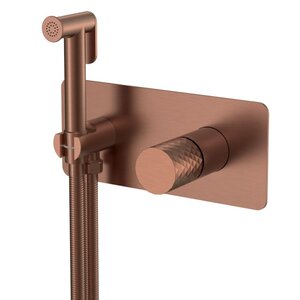 Изображение товара Гигиенический душ со смесителем Boheme Stick 127-BRB, ручка Diamond, бронза брашированная Изображение товара Гигиенический душ со смесителем Boheme Stick 127-BRB, ручка Diamond, бронза брашированная