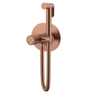 Изображение товара Гигиенический душ Boheme Tech, 157-CB, со смесителем, медь брашированная Изображение товара Гигиенический душ Boheme Tech, 157-CB, со смесителем, медь брашированная