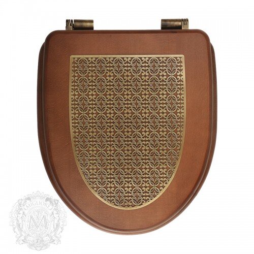 Изображение товара Крышка-сиденье Migliore Milady ML.MLD-26.715.NC.BR с решеткой орех бронза