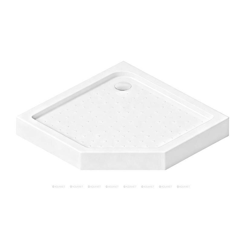 Изображение товара Душевой поддон Aquanet Pleasure Evo E90-P-90x90-TRAY, 90 х 90 см, пятиугольный, акриловый, белый