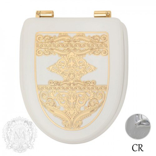 Изображение товара Крышка-сиденье Migliore Milady ML.MLD-26.716.LB.CR с узором для ванной