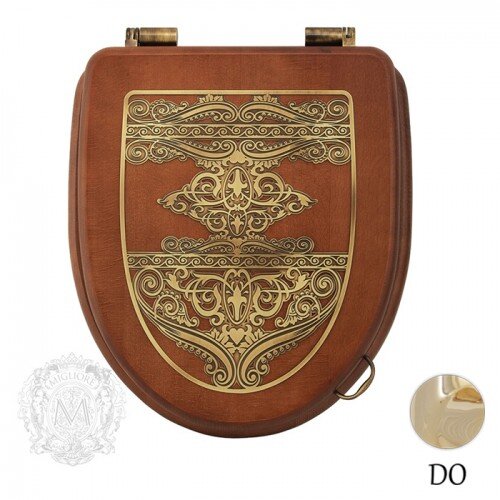 Изображение товара Крышка-сиденье Migliore Milady ML.MLD-26.716.NC.DO с узором и деревом