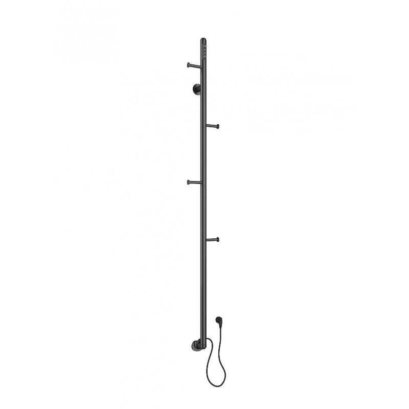 Изображение товара Полотенцесушитель электрический Wonzon & Woghand Kassel WW-AL616-BGM, ширина 18 см, высота 166 см, диммер, PVD темный графит