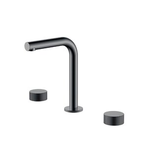 Изображение товара Смеситель для раковины Boheme Stick 152-SGM.3, ручка Linea, графит, shine Gun Metal