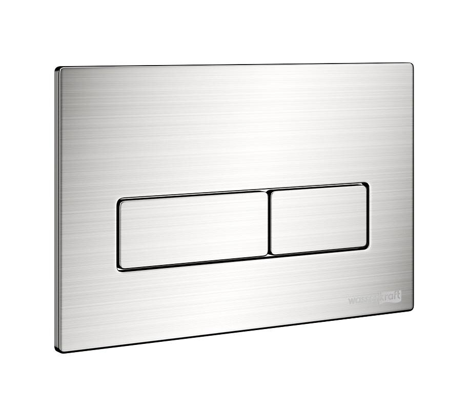 Изображение товара Клавиша смыва WasserKraft BN03, механическая, брашированный никель