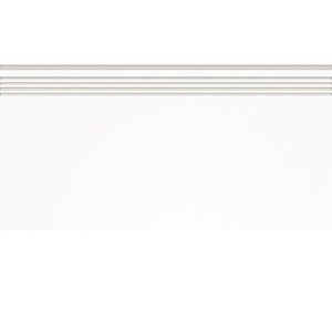 Изображение товара Ступень, керамогранит Grasaro Domino G-100/MR/st01/300x600x9, 30 х 60 см, матовая, белая