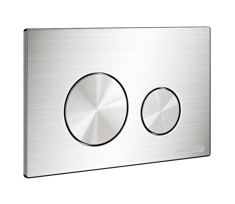 Изображение товара Клавиша смыва WasserKraft BN02 механическая никель брашированный