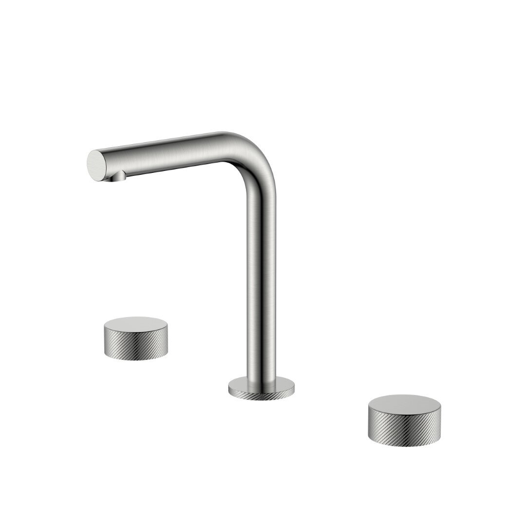 Изображение товара Смеситель для раковины Boheme Nickel Spirale Italy 152-NB.4 двухвентильный Изображение товара Смеситель для раковины Boheme Nickel Spirale Italy 152-NB.4 двухвентильный