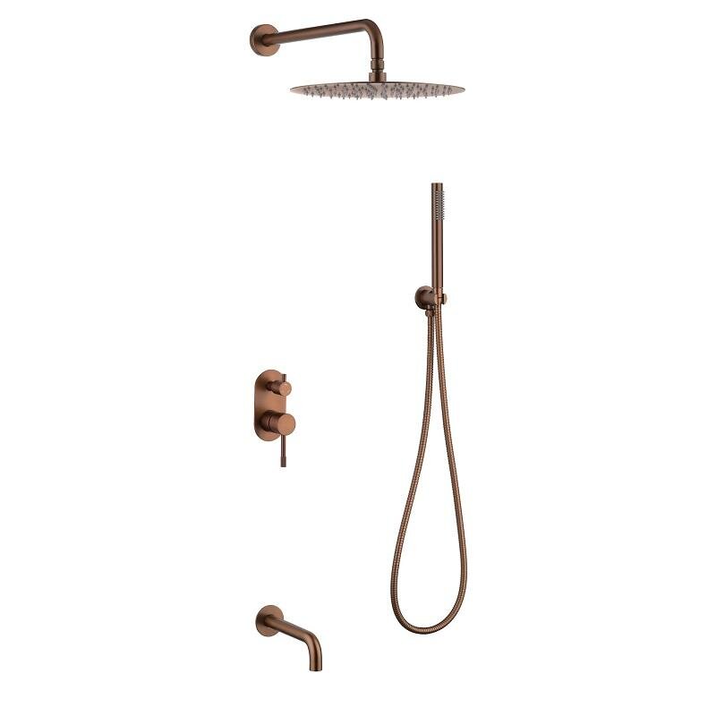 Изображение товара Душевая система Boheme Uno 464-2-BRB, бронза брашированная