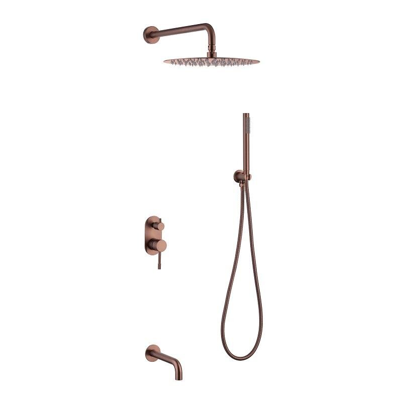 Изображение товара Душевая система Boheme Uno 464-2-CB медь брашированная Изображение товара Душевая система Boheme Uno 464-2-CB медь брашированная