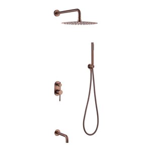 Изображение товара Душевая система Boheme Uno 464-2-CB, медь брашированная Изображение товара Душевая система Boheme Uno 464-2-CB, медь брашированная
