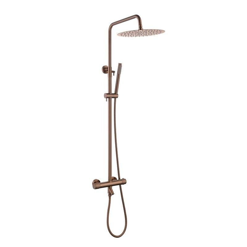 Изображение товара Душевая система Boheme Uno 468-T-BRB Термостатическая бронза брашированная