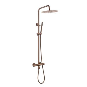 Изображение товара Душевая система Boheme Uno 468-T-BRB, термостатическая, цвет бронза брашированная