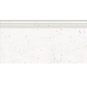 Изображение товара Ступень, керамогранит Grasaro Granella G-40/AMR/st01/300x600x9, 30 х 60 см, шероховатая, белая