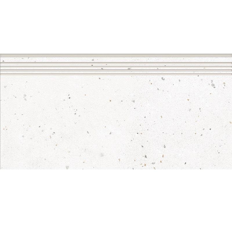 Изображение товара Ступень, керамогранит Grasaro Granella G-40/MR/st01/300x600x9, 30 х 60 см, матовая, белая Изображение товара Ступень, керамогранит Grasaro Granella G-40/MR/st01/300x600x9, 30 х 60 см, матовая, белая