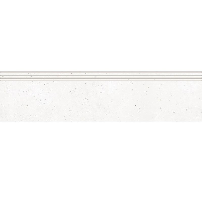 Изображение товара Ступень, керамогранит Grasaro Granella G-40/MR/st01/300x1200x10, 30 х 120 см, матовая, белая Изображение товара Ступень, керамогранит Grasaro Granella G-40/MR/st01/300x1200x10, 30 х 120 см, матовая, белая