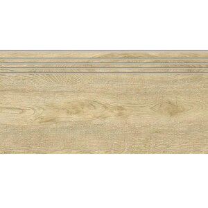 Изображение товара Ступень, керамогранит Grasaro Italian Wood G-251/SR/st01/200x600x10, 20 х 60 см, структурированная, медовая
