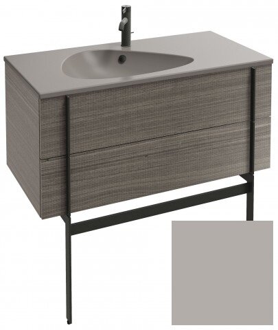 Изображение товара Тумба под раковину Jacob Delafon Nouvelle Vague 100 см серый титан глянцевый