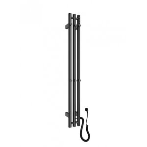 Изображение товара Полотенцесушитель электрический Wonzon & Woghand Kassel WW-AL72312-BGM, ширина 13 см, высота 120 см, диммер справа, PVD темный графит